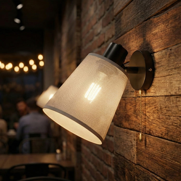 Modern Adjustable Wall Sconce with Pull Chain Switch E27