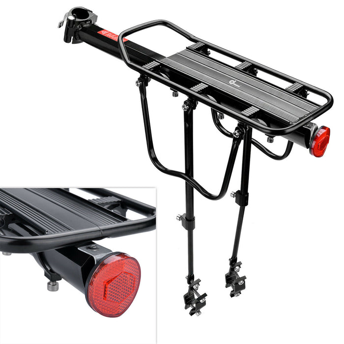 Mountain Bike Bicycle Rear Rack Seat Post Mount Pannier Luggage Carrier Alloy