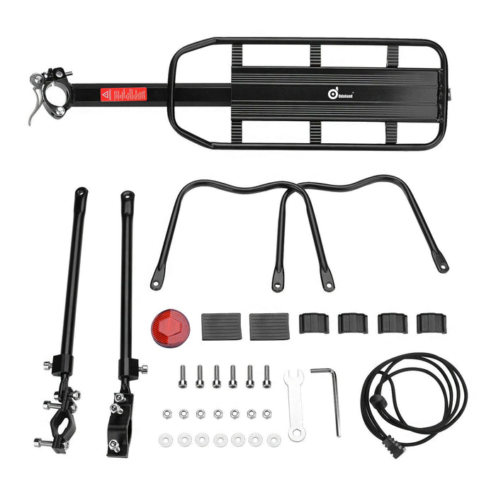 Mountain Bike Bicycle Rear Rack Seat Post Mount Pannier Luggage Carrier Alloy