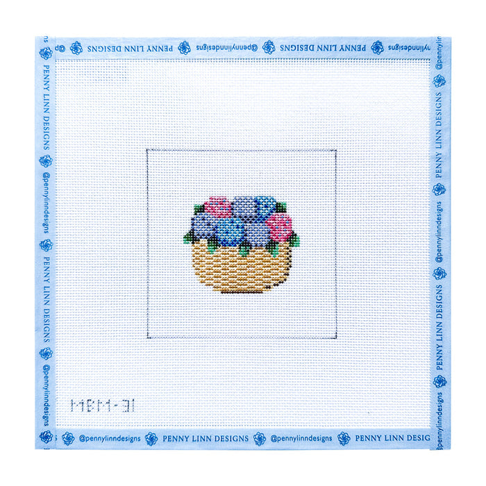 Nantucket Basket with Hydrangea Coaster