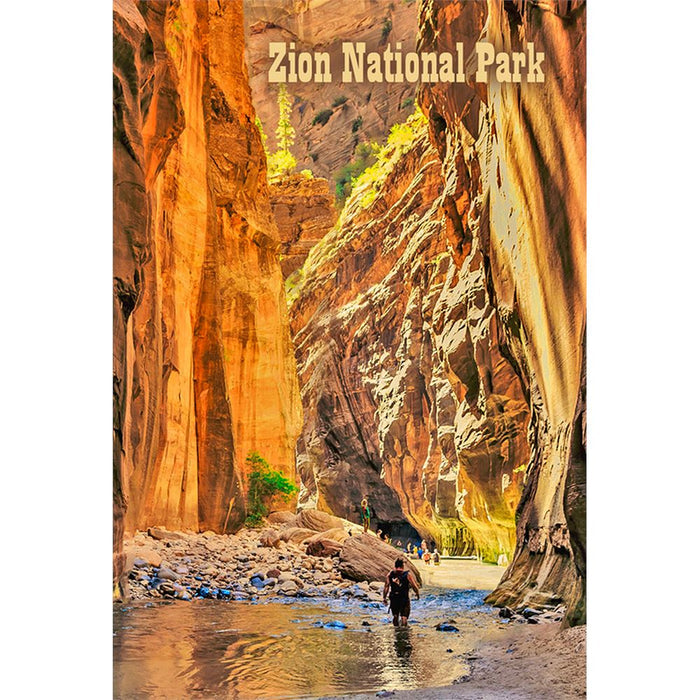 NARROWS, ZION PARK - 3D Magnet for Refrigerator, Whiteboard, Locker
