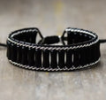 Natural Black Onyx Wrap Bracelet