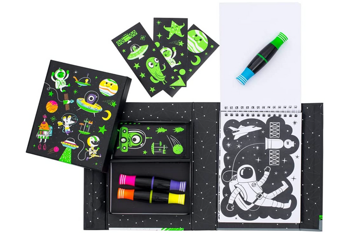 Neon Coloring Set - Outer Space