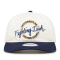 Notre Dame Original Circle snapback hat with embroidered school design, front view