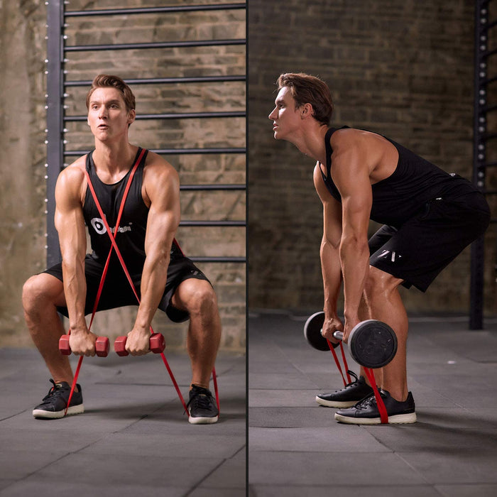 ODOLAND 5Pack Pull-Up Resistance Loop Bands for Stretching Power Lifting & Daily Workout