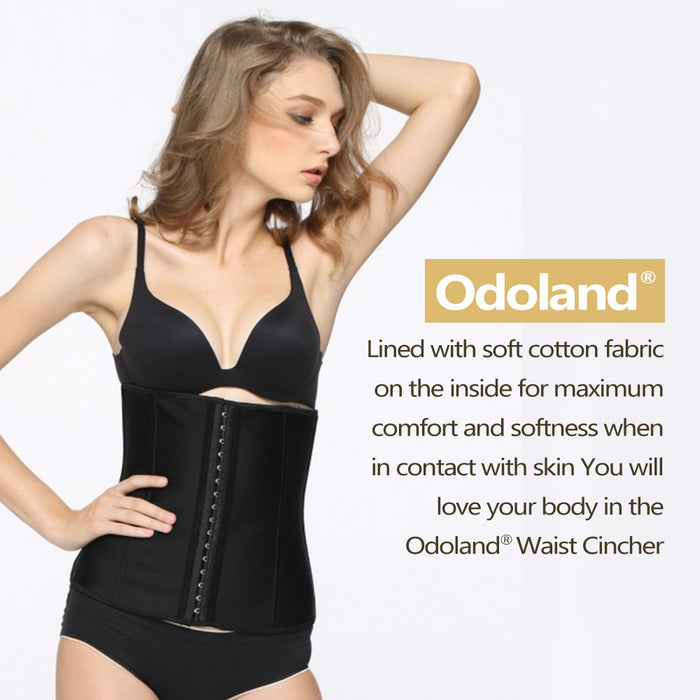Odoland® Women Body Shaper Latex Sport Girdle Waist Training Corset Waist Shaper Underbust Shapewear