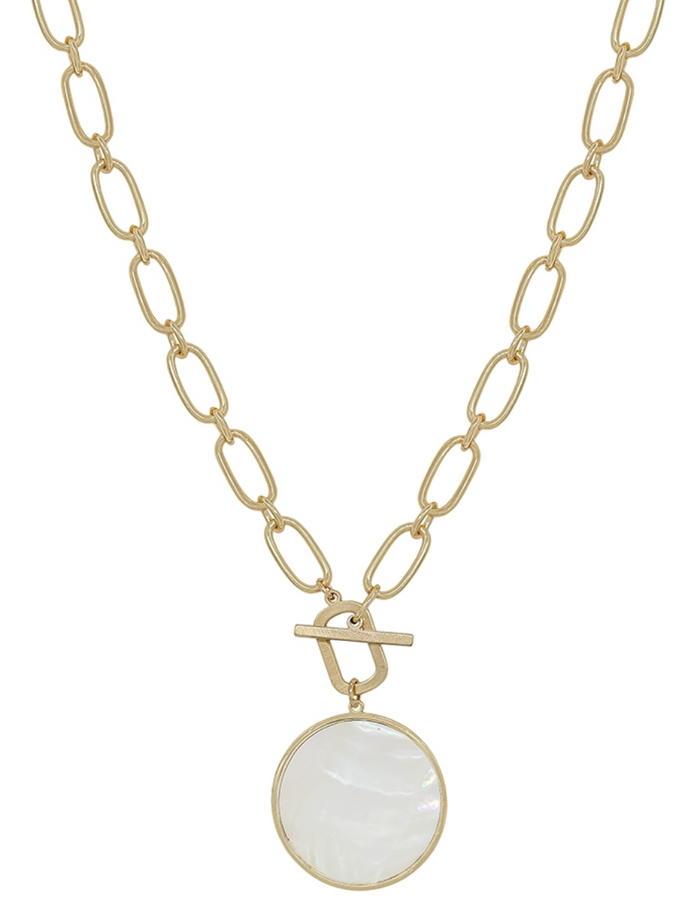 Open Chain Necklace with Charm