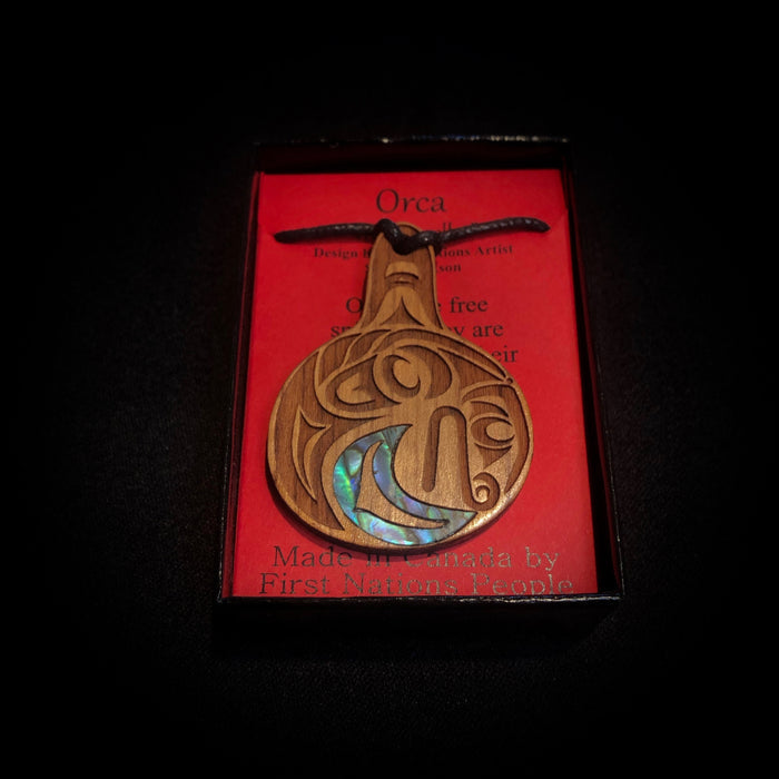 Orca - Wooden Pendant