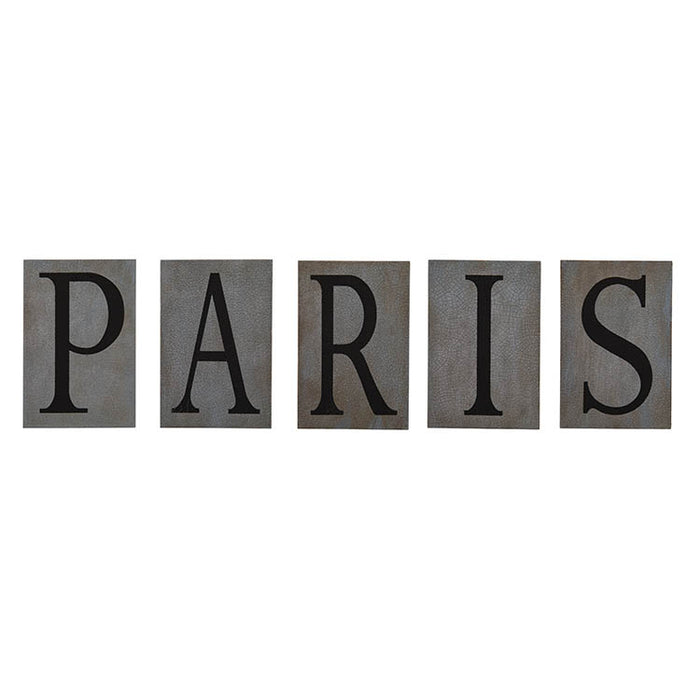 Paris Wood Letters (Set of 5)