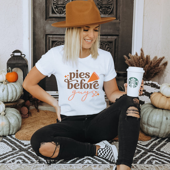 Pies Before Guys T-Shirt - Trendznmore