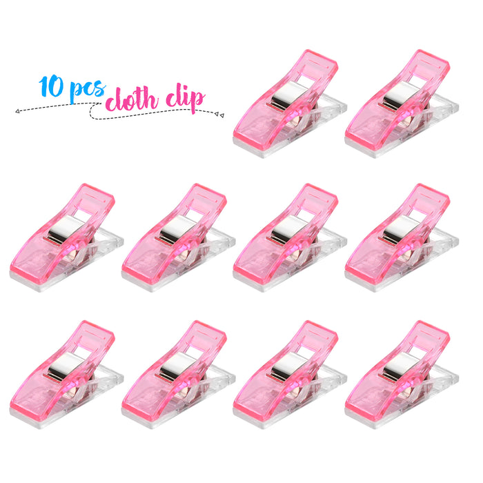 Pink 45mm Rotary Cutter Tool Kit w/ A3 Cutting Mat + Patchwork Ruler + Fabric Clips
