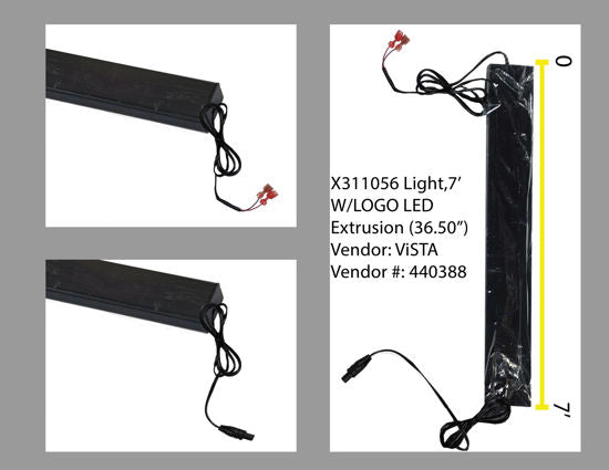 PR-LIGHT,7' W/LOGO LED EXTRU