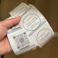 QR Code Clear Labels- 500