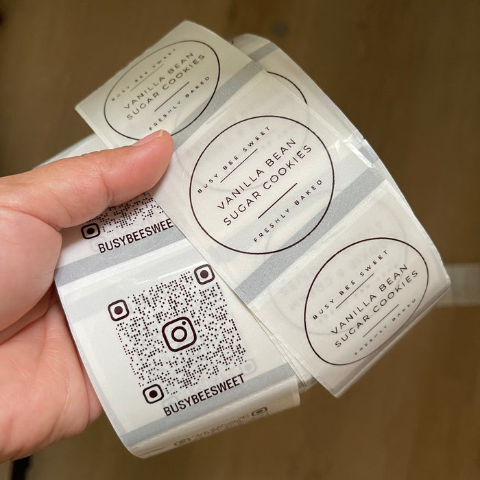 QR Code Clear Labels- 500