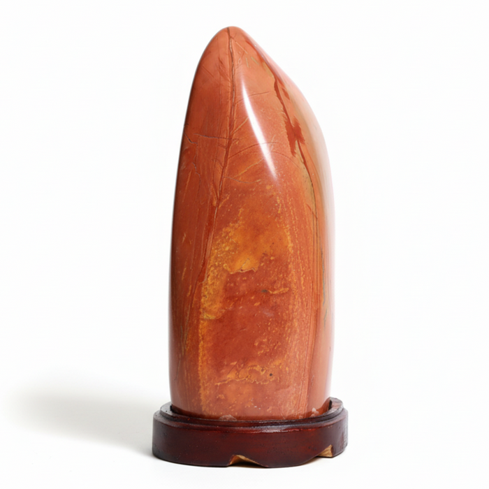 Red Jasper Showpiece Vibrant Standing Stone 9-10 Inch