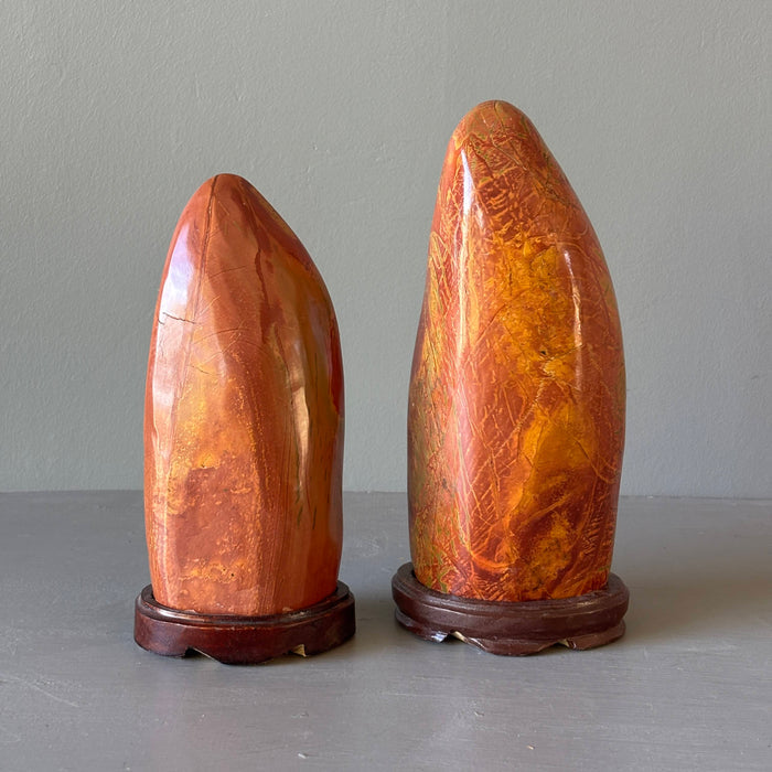 Red Jasper Showpiece Vibrant Standing Stone 9-10 Inch