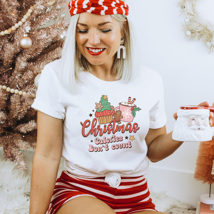 Retro Christmas Calories Don't Count T-Shirt - Trendznmore