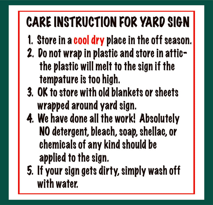 Santa Ho Ho Ho Round Sign Christmas Yard Art