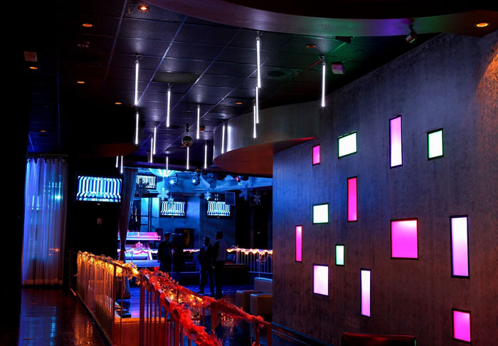 Dekra-Lite Snowfall Lighting Hanging from Ceiling