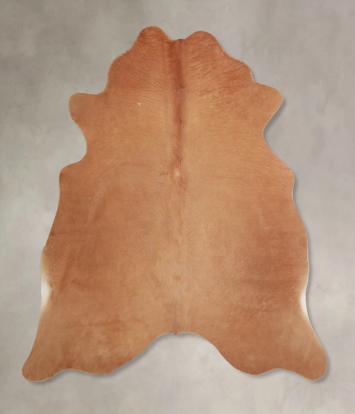 Solid Brown Cowhide Rug #A33305