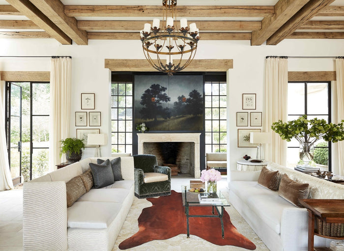 Solid Brown Cowhide Rug #A33303