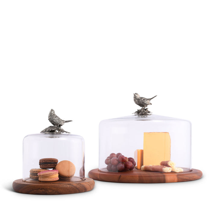 Covered Wood Cheese Board - Song Bird  Vagabond House