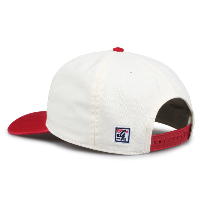 South Carolina Original Circle snapback hat showing adjustable snap closure and The Game logo, rear view