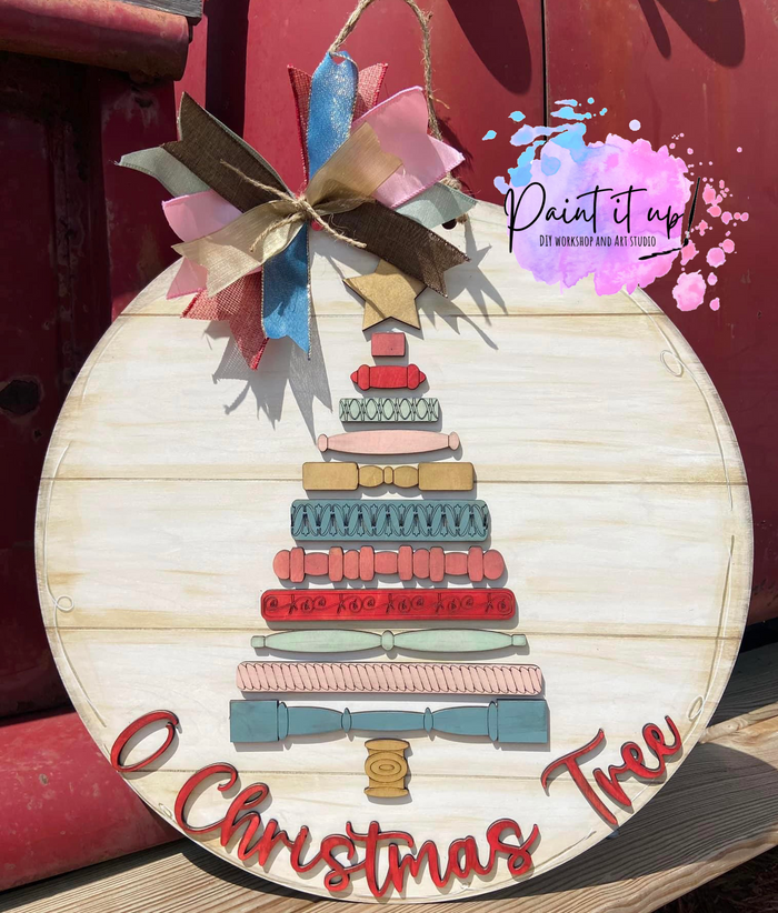 Spindle Tree Wooden Door Hanger