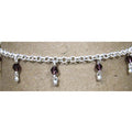 Sterling Silver Amethyst Anklet 10"