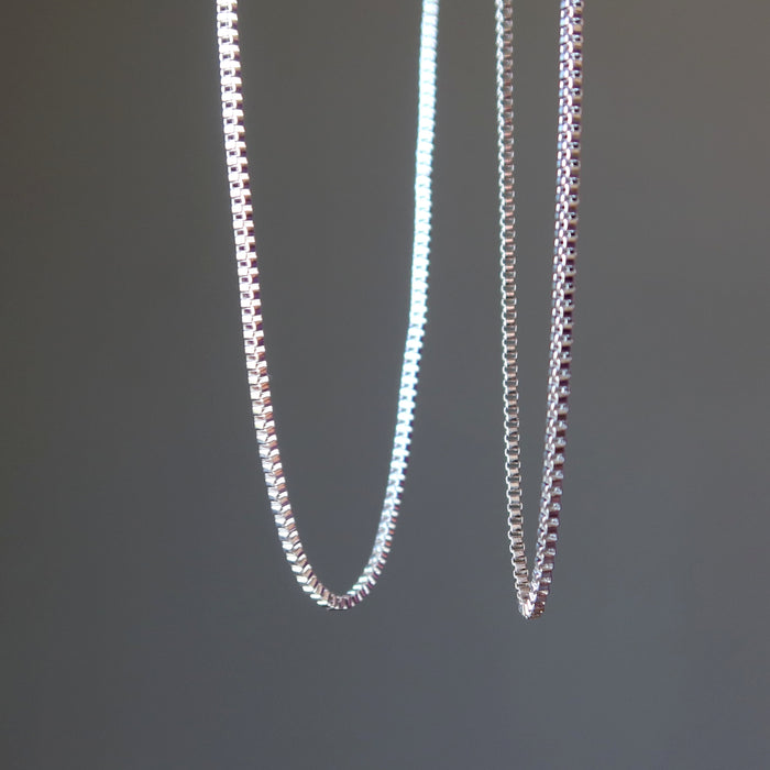 Sterling Silver Chain Necklace Box Rope Showstopper