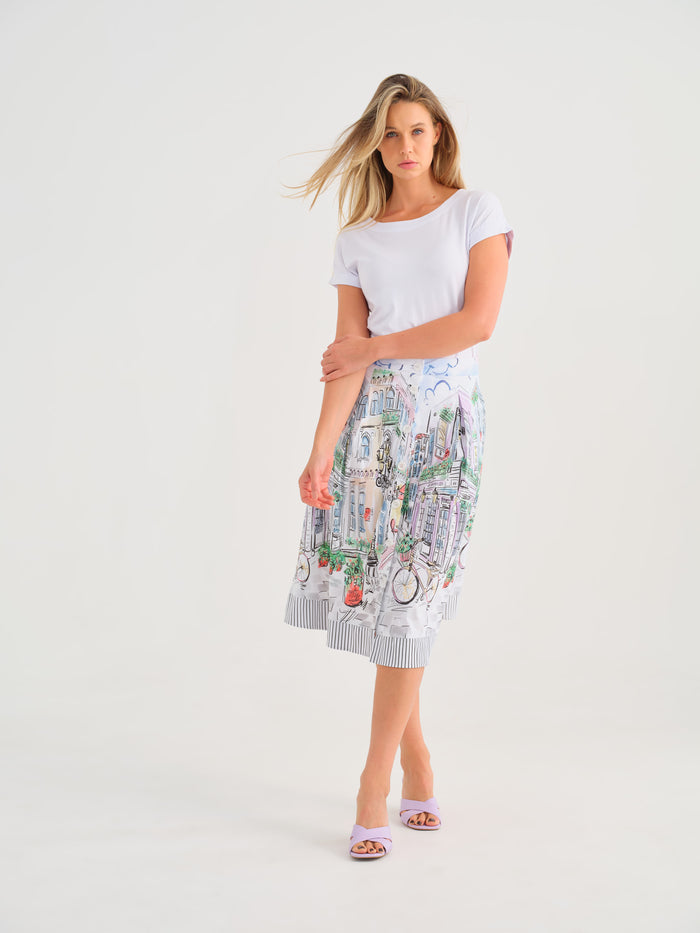 Sunday Afternoon Button Front Skirt (Only XL Left)