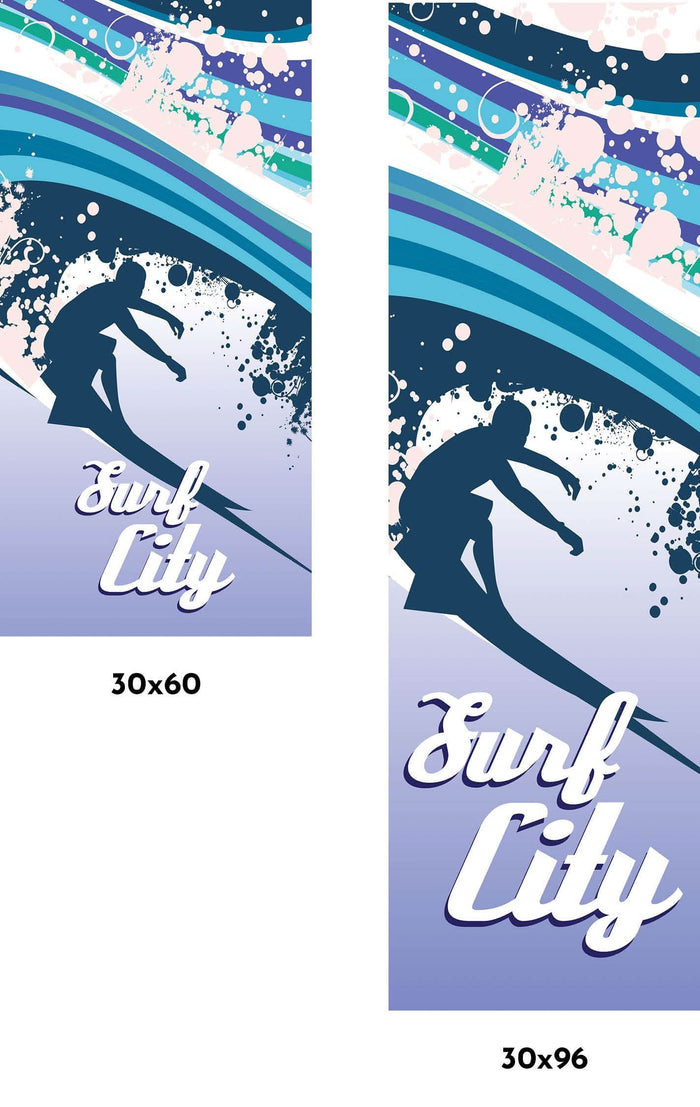 Surf City Single Vinyl Banner Dekra-Lite