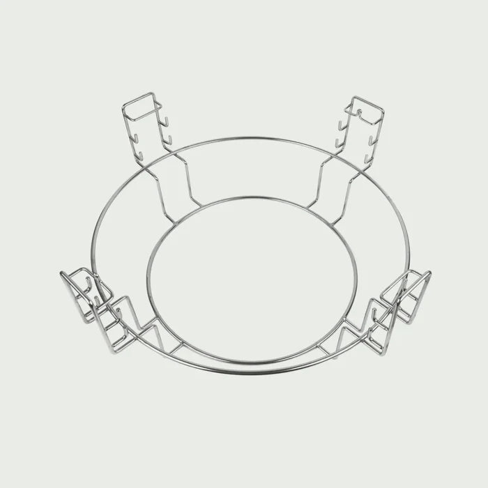 Support de grille de cuisson en inox pour kamado Forest Grill avec système multi-niveaux