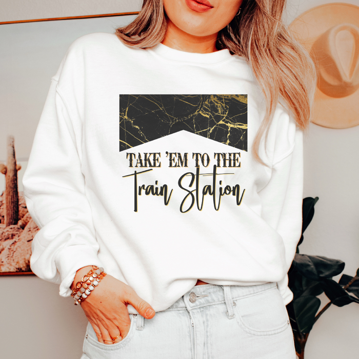 Take Em to the Train Station Crewneck Sweatshirt