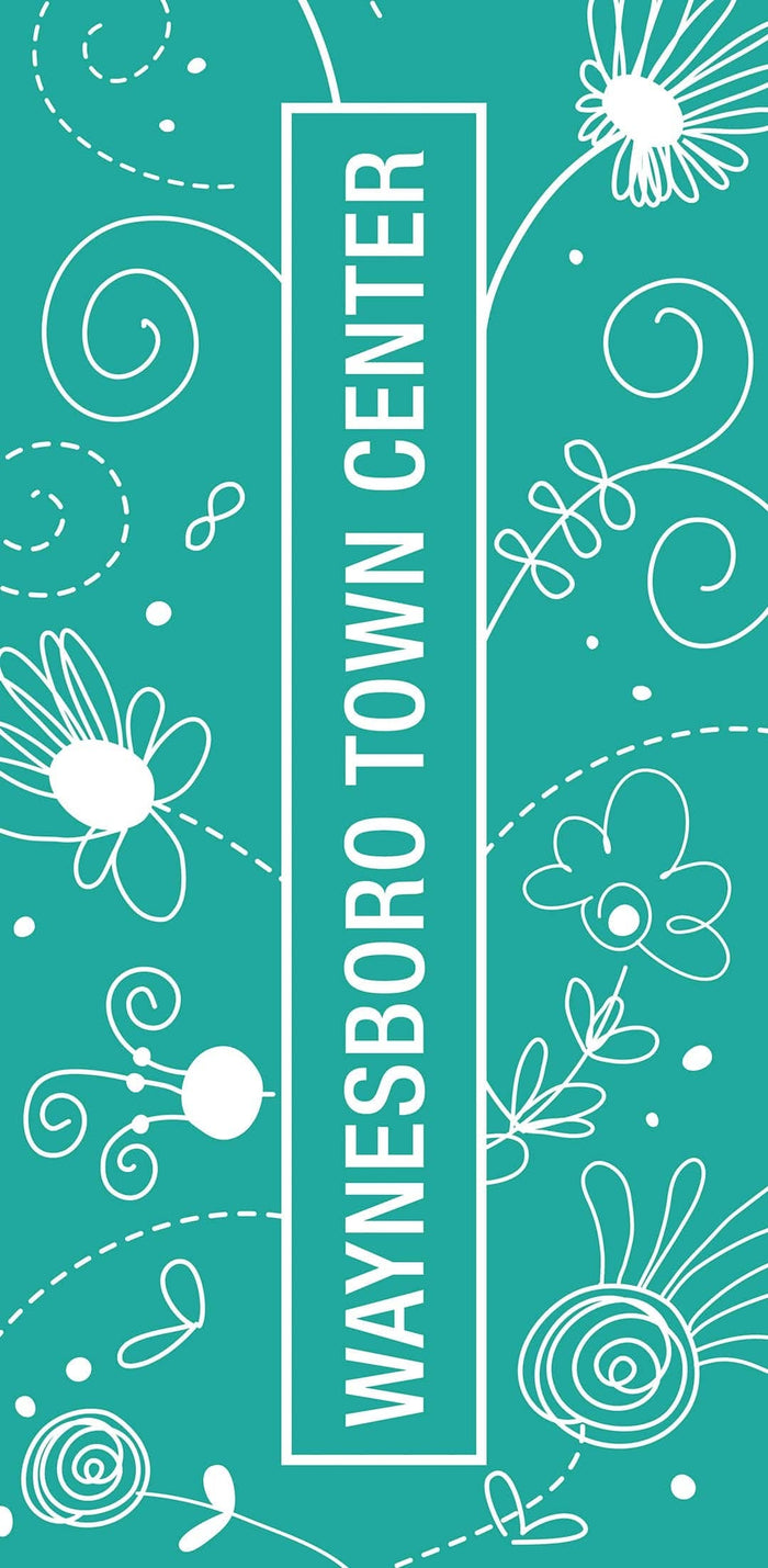 Teal Shopping Single Vinyl Banner Dekra-Lite