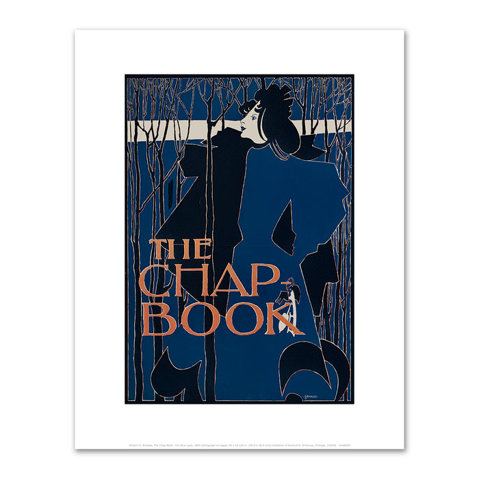 William H. Bradley, The Chap-Book: The Blue Lady, 1894, Collection of Richard H. Driehaus. Fine Art Prints in various sizes by Museums.Co