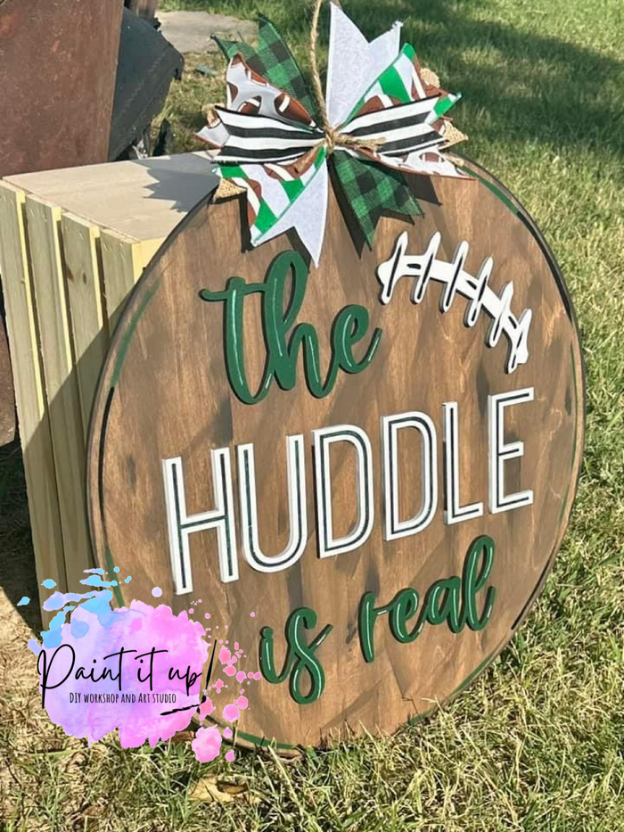 The Huddle Wooden Door Hanger