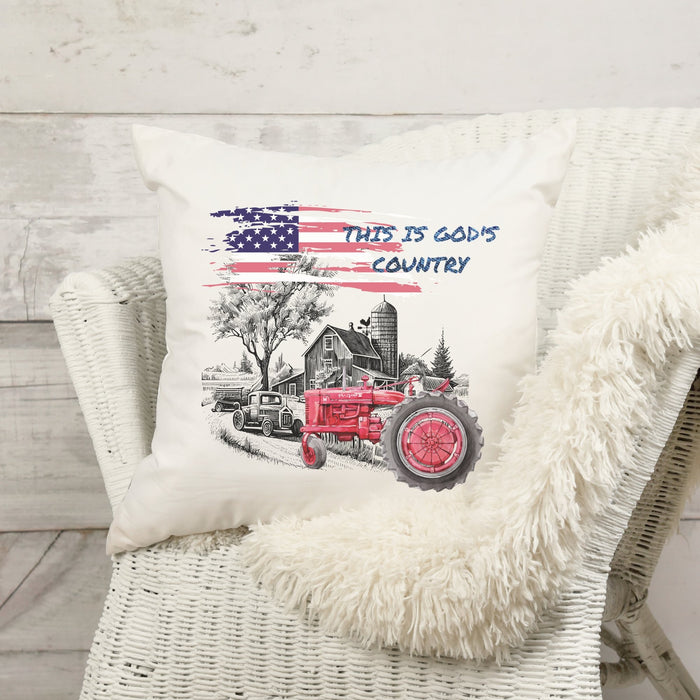 This is God's Country Patriotic Pillow Cover - Trendznmore