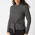 Tie Front Dot Top (Only S + M Left)