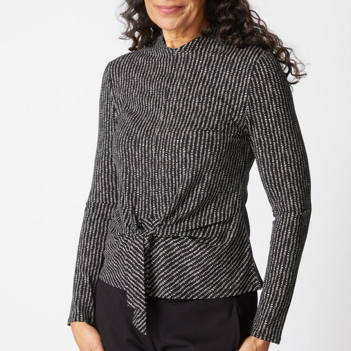 Tie Front Dot Top (Only S + M Left)