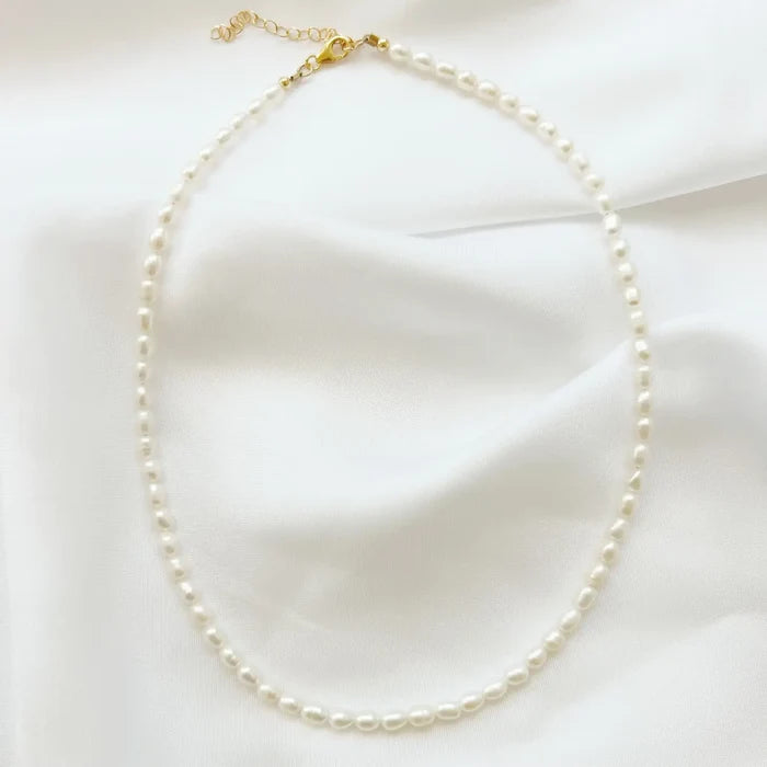 TL JTBC Rice Pearl Necklace