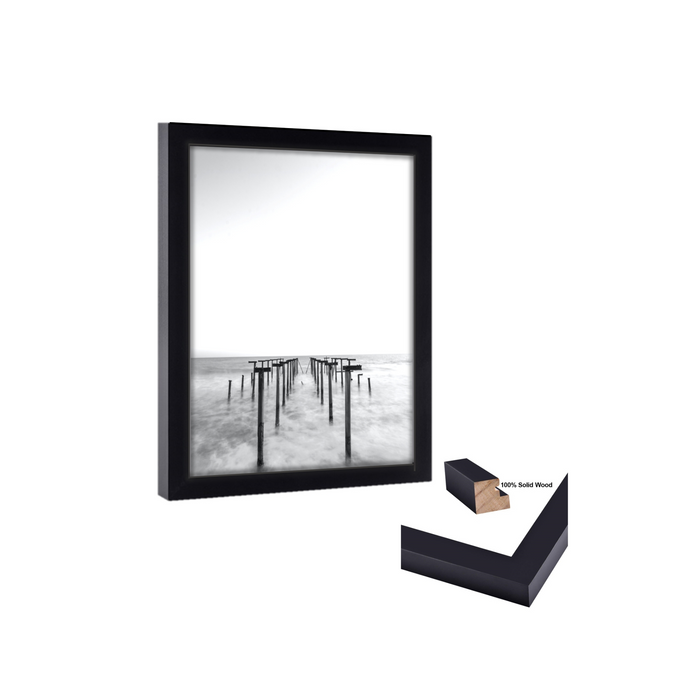 16x22 PIcture Frame Black Wood 16x22 Picture or poster print