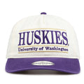 Washington Original Bar snapback hat with embroidered school design, front view