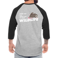 WHS Wildlife Baseball T-Shirt - heather gray/black