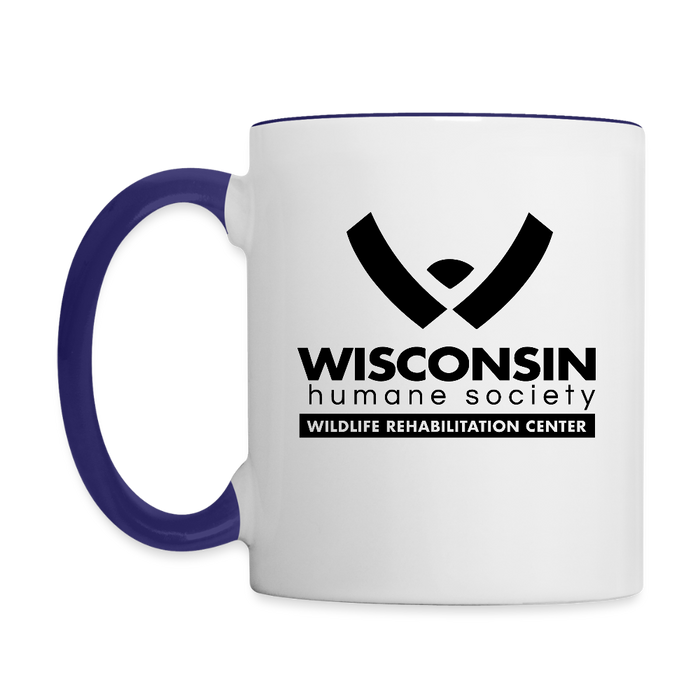 WHS Wildlife Contrast Coffee Mug - white/cobalt blue
