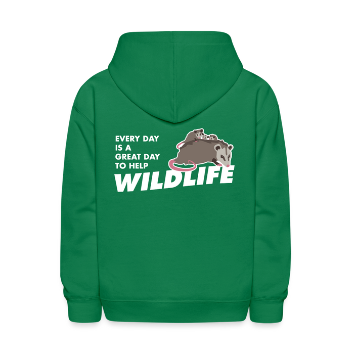WHS Wildlife Kids' Hoodie - kelly green