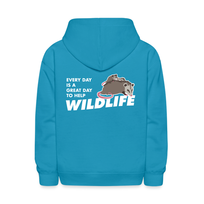 WHS Wildlife Kids' Hoodie - turquoise