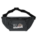 WHS Wildlife Large Crossbody Hip Bag - charcoal gray