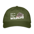 WHS Wildlife Organic Baseball Cap - olive green