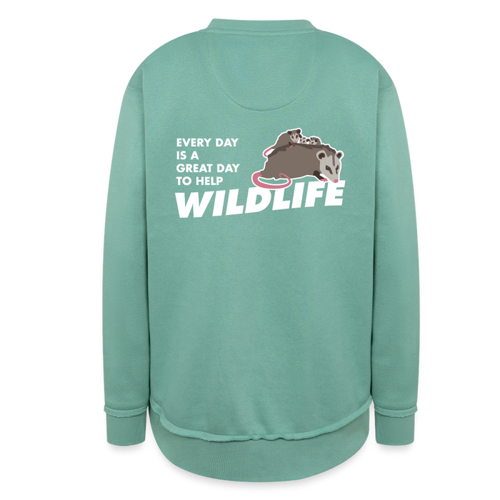 WHS Wildlife Weekend Tunic Fleece Sweatshirt - saltwater